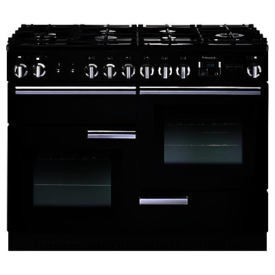 Rangemaster Professional+ 110 Gas Range Cooker Gloss Black Rangemaster Professional+ 110 Gas Range Cooker Gloss Black